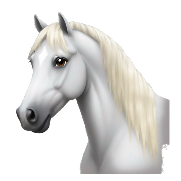 bay stallion with a circular white mark on head sticker