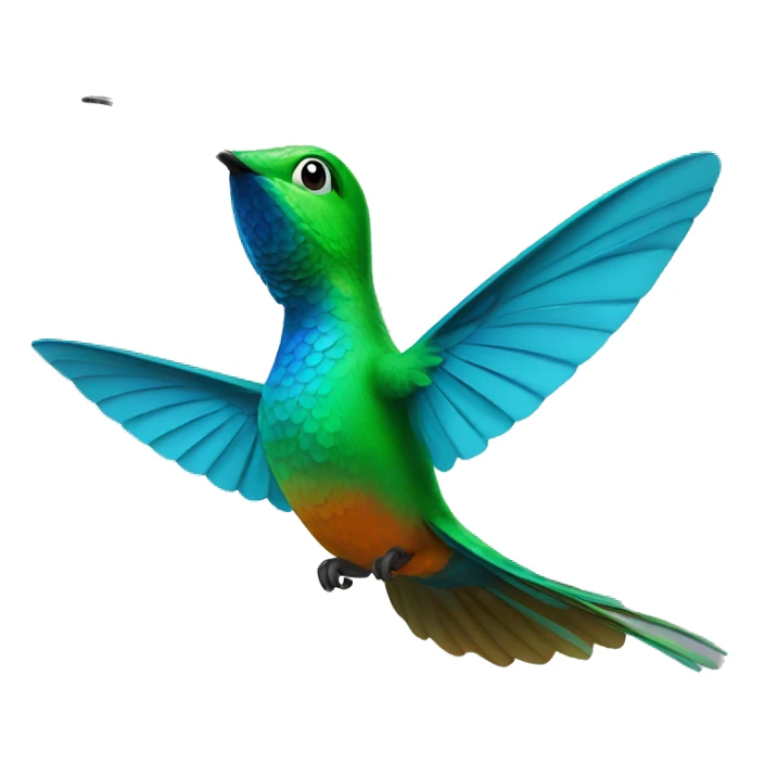 UN COLIBRI BAILANDO sticker