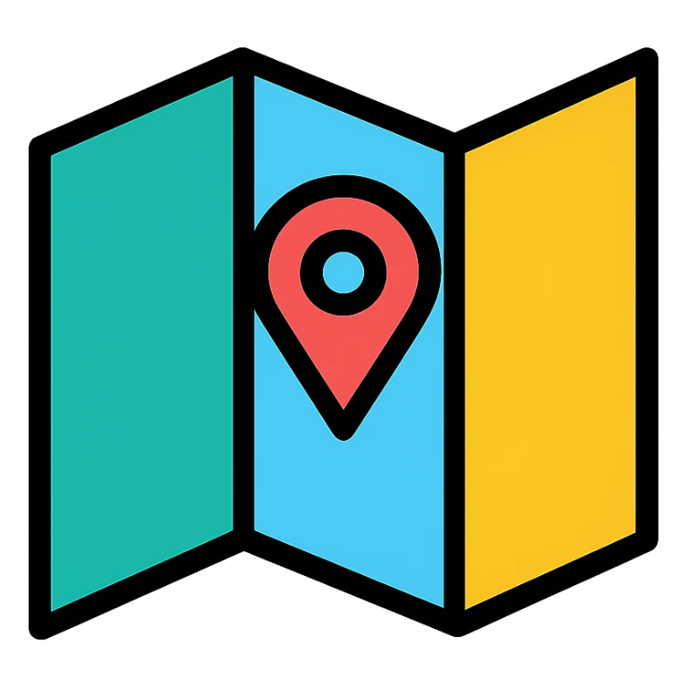 A map sticker