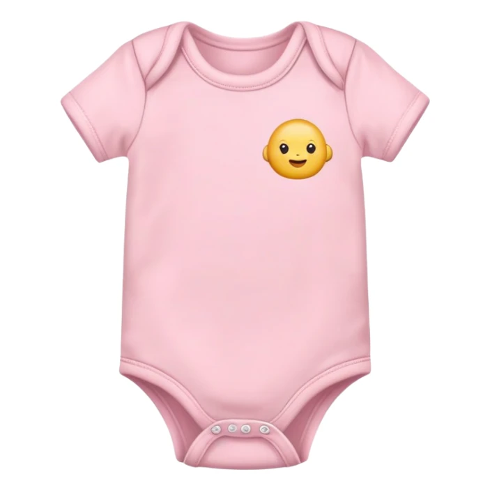 Plain pink pastelbaby’s onesie shirt sticker