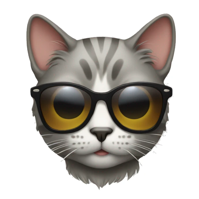 Cat with sunglasses sticker