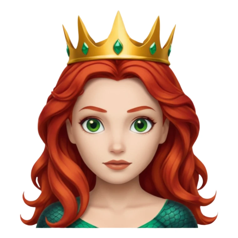 mera from aquaman with a small crown sticker
