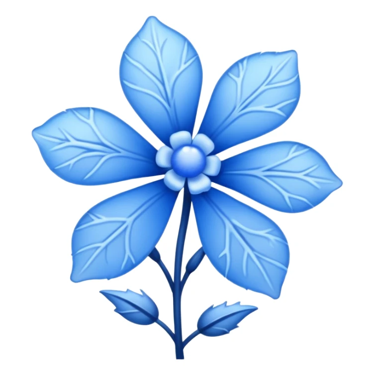 I need something for winter Video like bleu flowers sticker