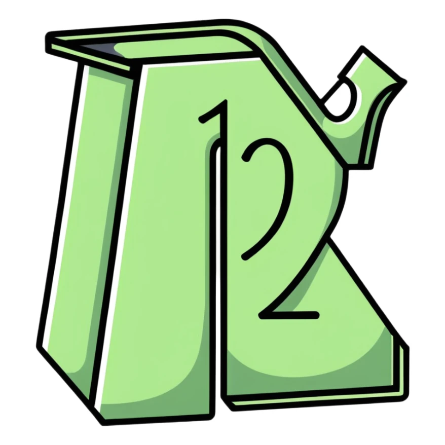 prohibition sign with number 12 inside, no one under 12 allowed symbol sticker