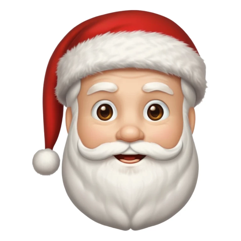 Santa emoji sticker
