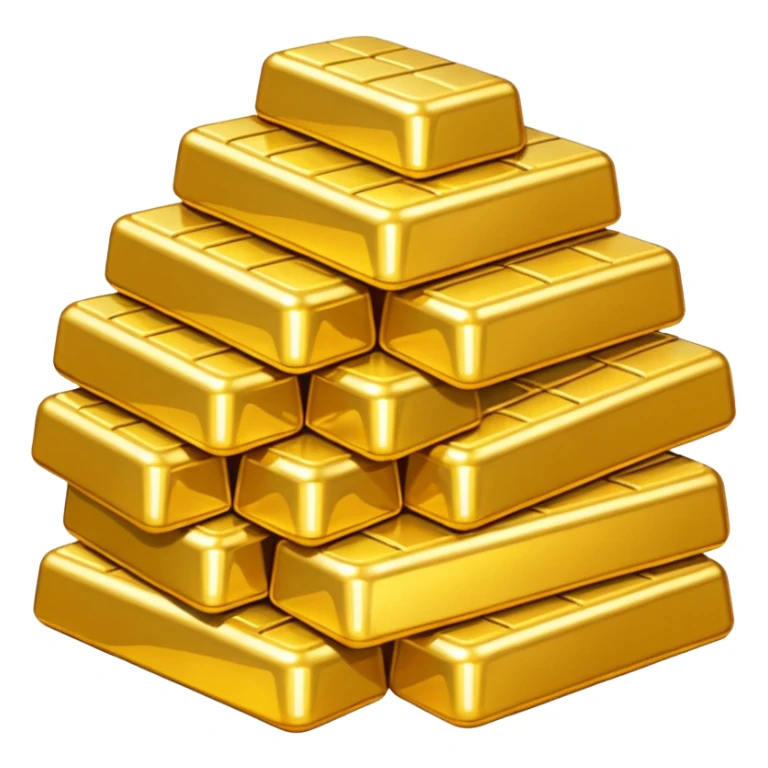 Tons of gold, a pile of gold sticker