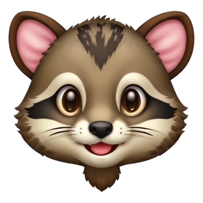 civet emoji with yummy face sticker