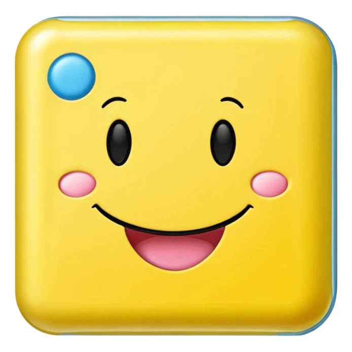 Smiley Chewing gum sticker