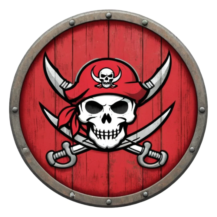 Tampa bay buccaneers vintage logo sticker