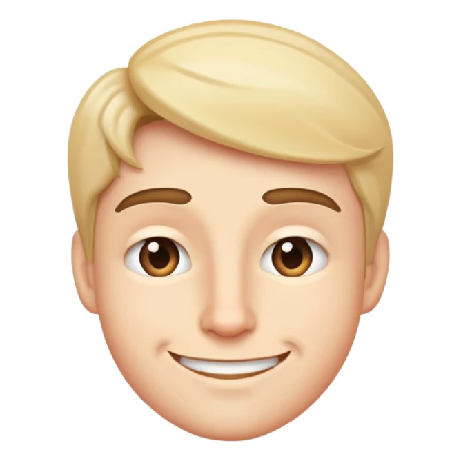 Smirk on right side of mouth  sticker