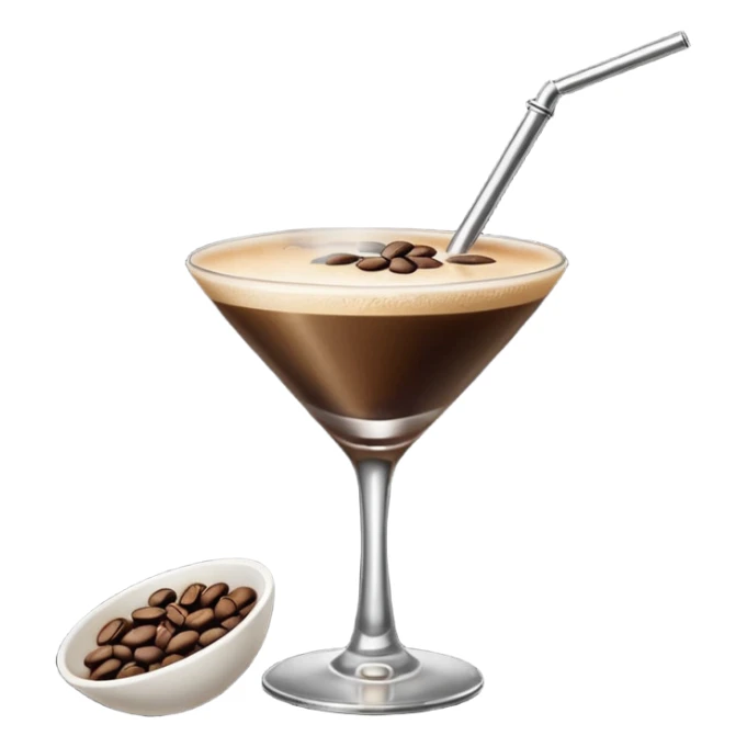 Emoji de una cóctel de esspreso martini sticker