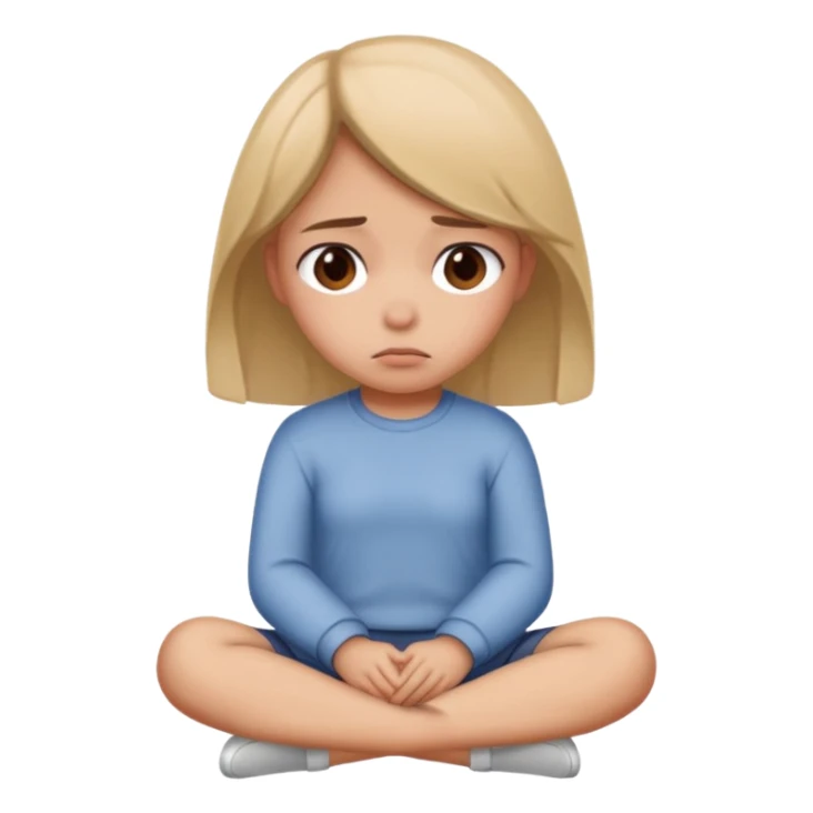 A girl having her period sticker