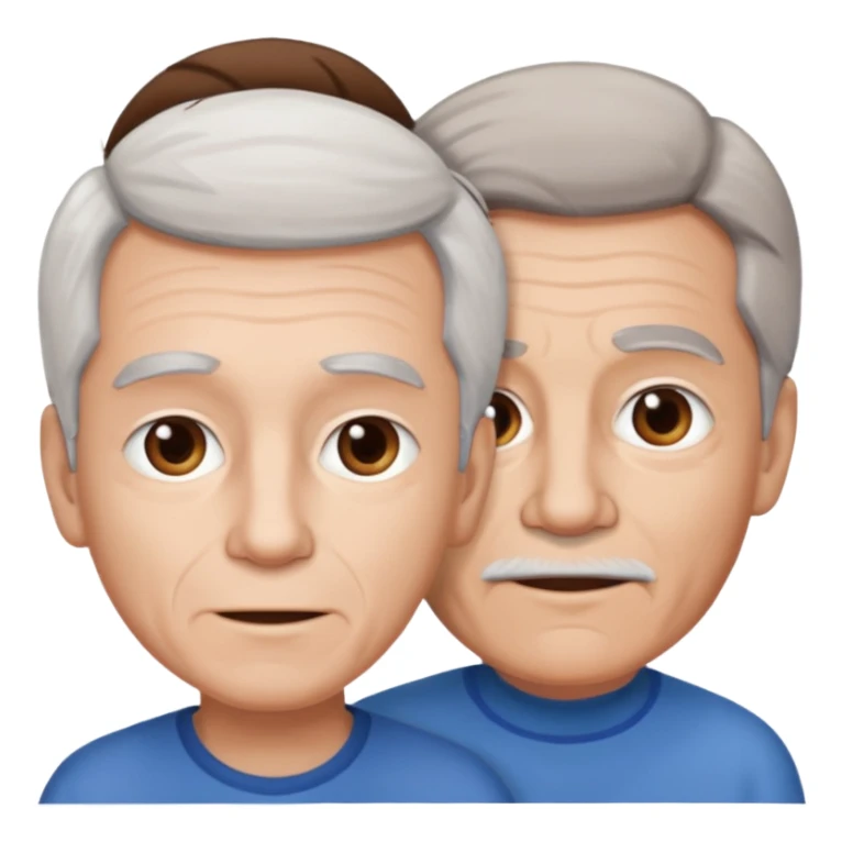 boy hair brown 70 yeear old hairr white sticker