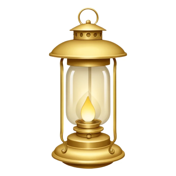 Lanterna flutuante pequena, de papel translúcido, formato retangular/cilíndrico alongado, aberta em cima e embaixo, com luz dourada suave interna, sem alça, sem metal, sem decoração. sticker