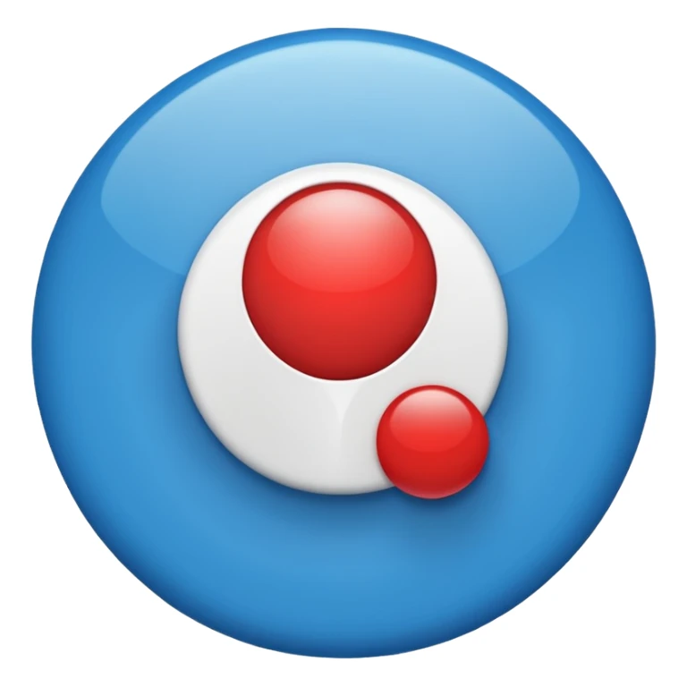 Emoji-style “No Internet” icon, blue Wi-Fi symbol, bottom-right small red circle with white X (close icon), glossy 3D emoji look, clean vector, transparent background. sticker