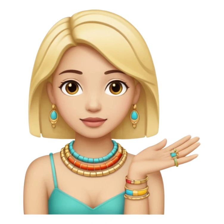 Cute colorful manny bangles with golden bangles on  the hand sticker