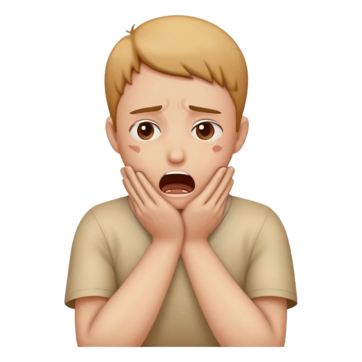 create emoji of someone choking themselves with there hands sticker