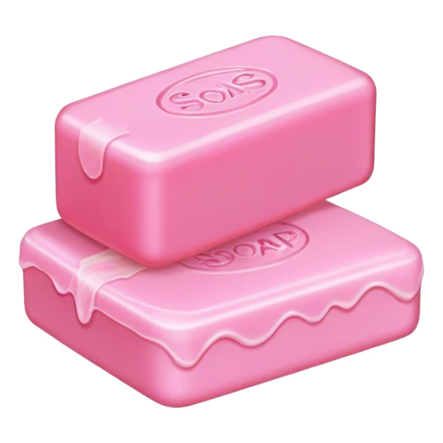Pink bar of soap  sticker