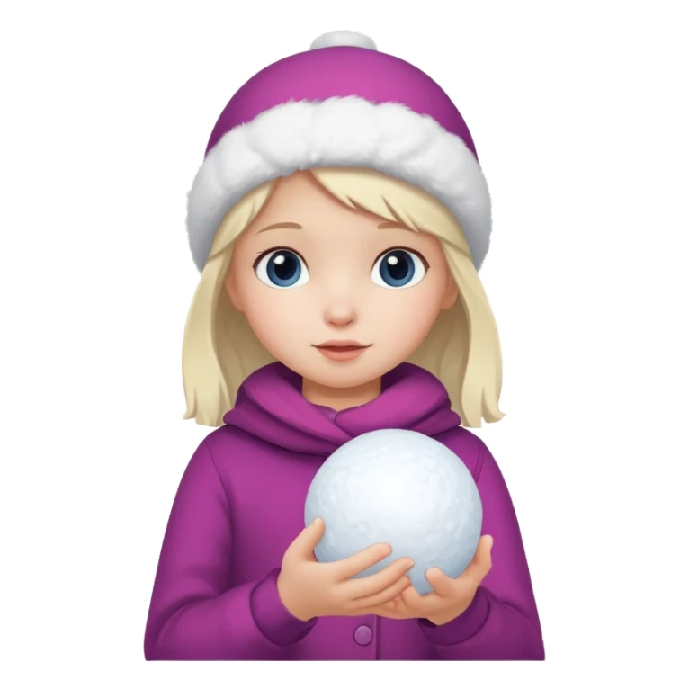 little girl with snowball











 sticker
