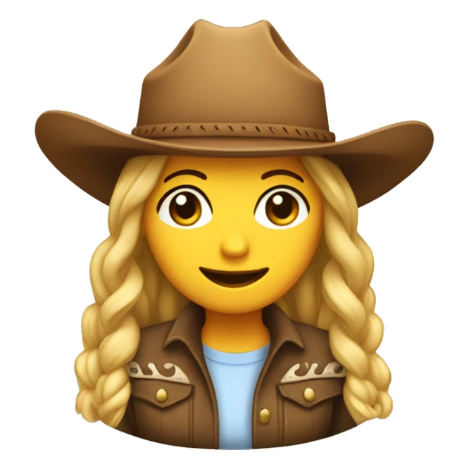 sierra with a cowgirl hat sticker