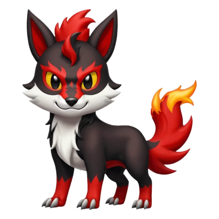 Litten-Houndoom-Zangoose-fusion sticker