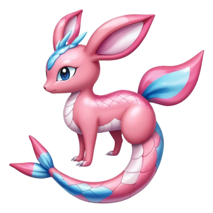 Shiny Sylveon-Milotic-hybrid combination sticker