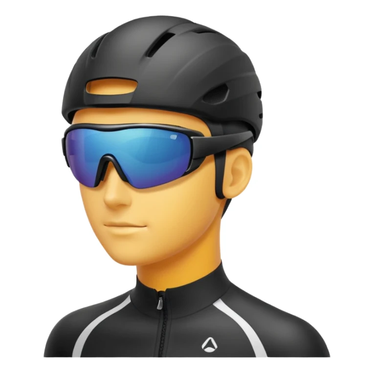 sporty and aerodynamic cycling sunglasses sticker