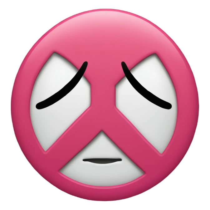 Kiss face with peace sign  sticker