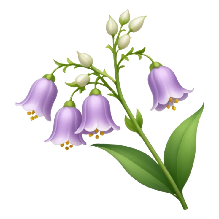 Light purple lily of the valley  sticker