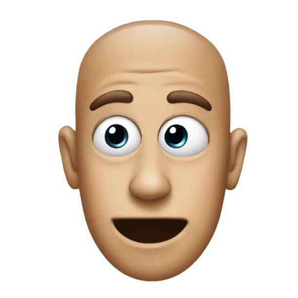 a thumb with eyes, nose, and mouth sticker