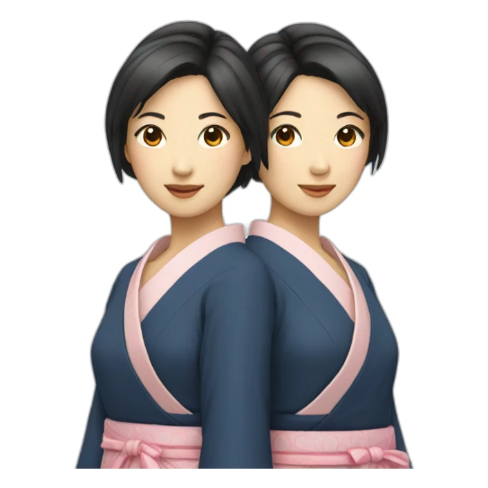 japanese-woman-twins sticker