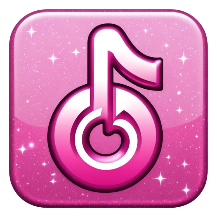 glitter pink symbol TikTok sticker