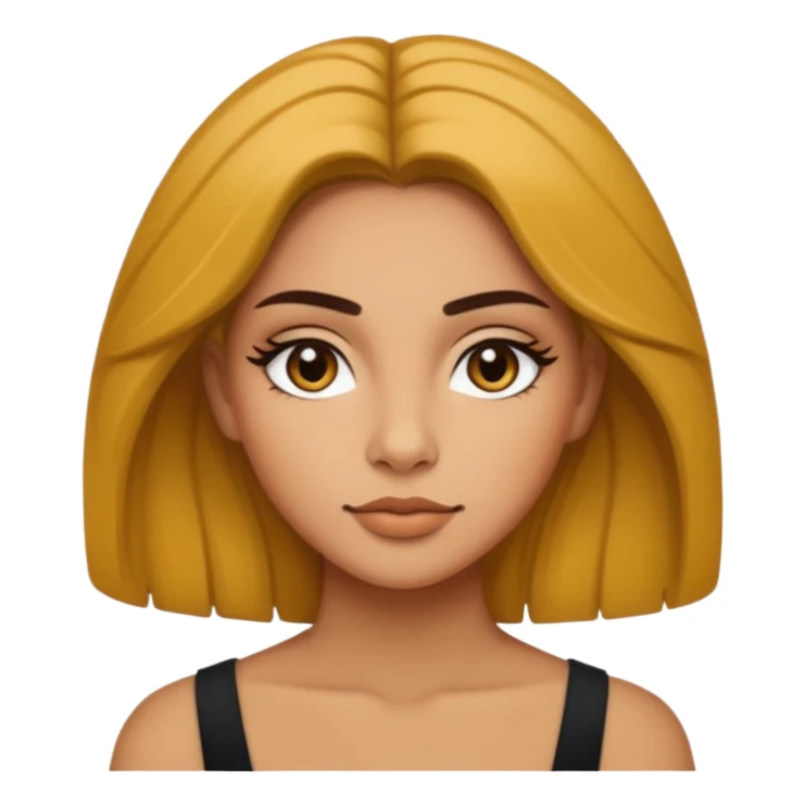 leo woman, confident expression, simple and bold, minimal details sticker