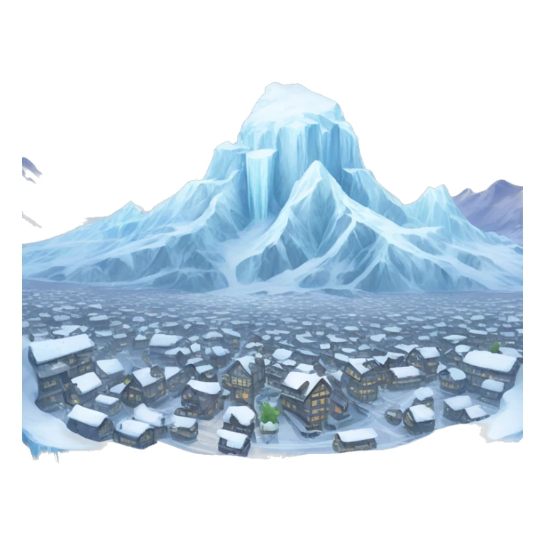 Agartha city of ice in the earth sticker