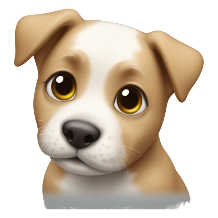 Puppy sending a kiss sticker