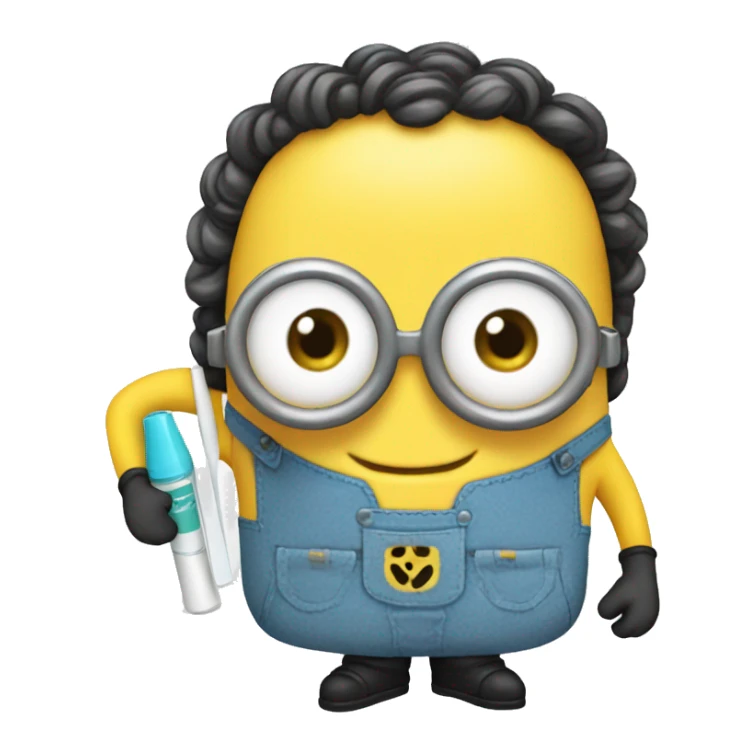 Minion vestido de dentista  sticker