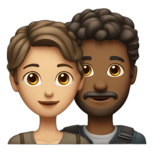 Homme et femme sticker