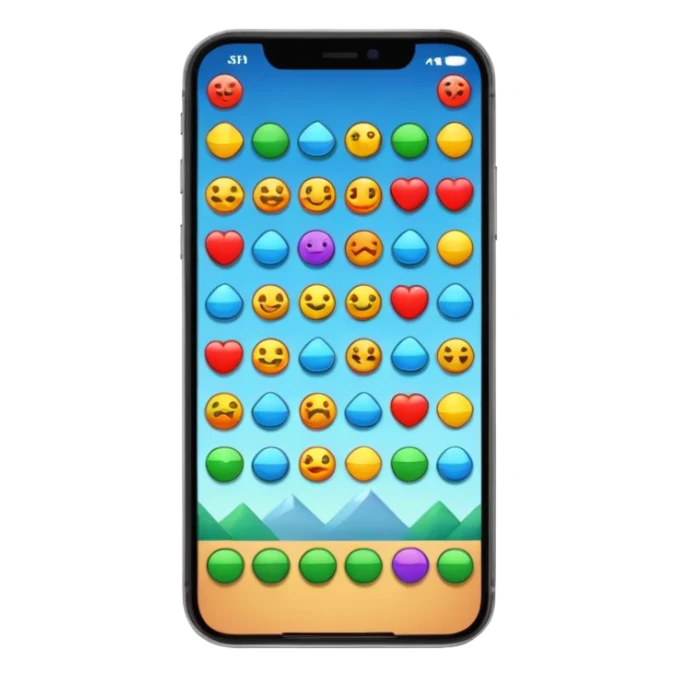 mobile game on iphone sticker