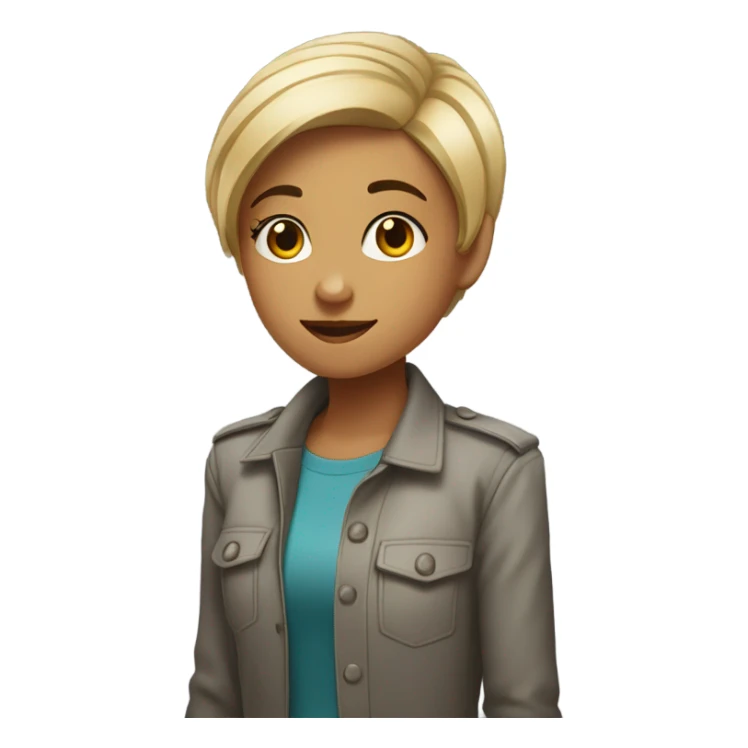 A girl who is mistaken for a boy sticker