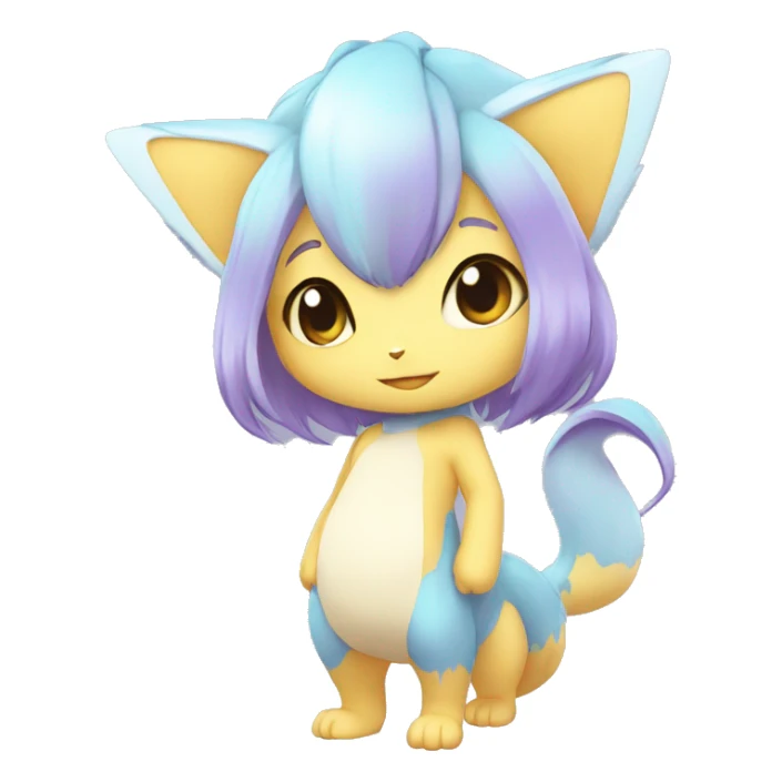 Pastel-Chibi-Sona-Shiny-Fakémon full body sticker