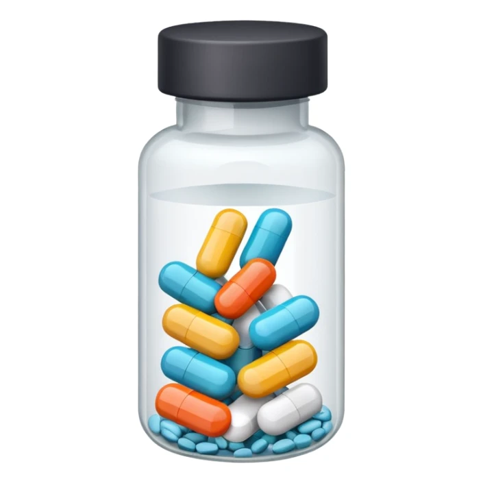 bottle of pills sticker