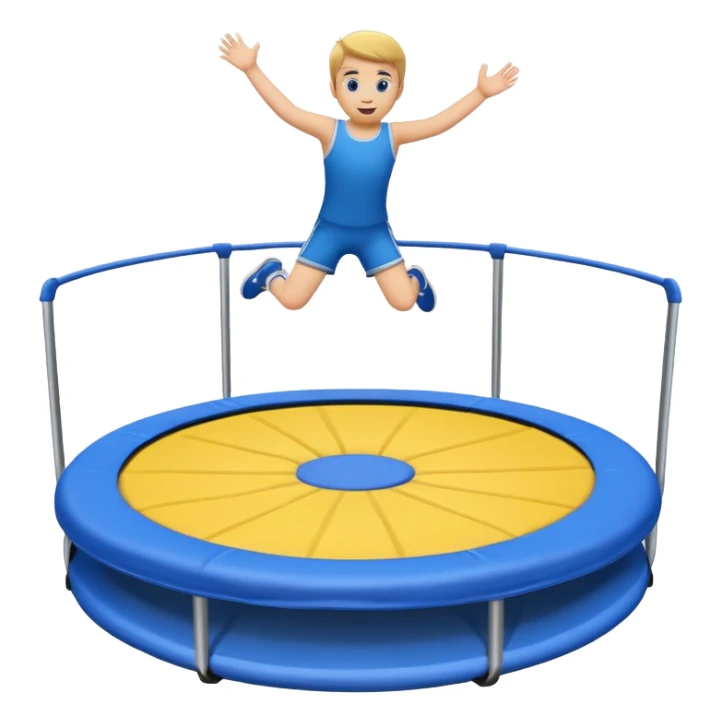A emoji trampoline (only the trampoline with NO kid) sticker