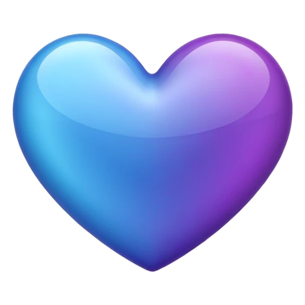 Blue and Purple Heart sticker