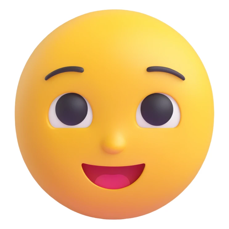 realistic miniature emoji inspired by a realistic photo face, miniature, realistic, neutral expression sticker