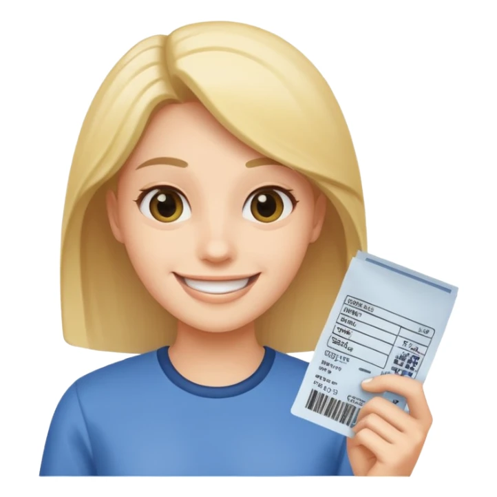 agora um cliente segurando um cupom fiscal sticker