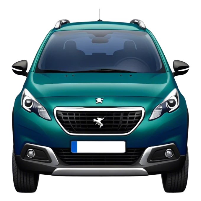 Peugeot 2008 couleur bleu émeraude foncé sticker