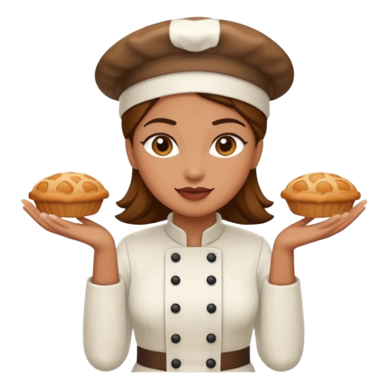 baker woman medium skin tone sticker