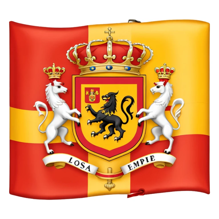 la bandera del imperio español sticker