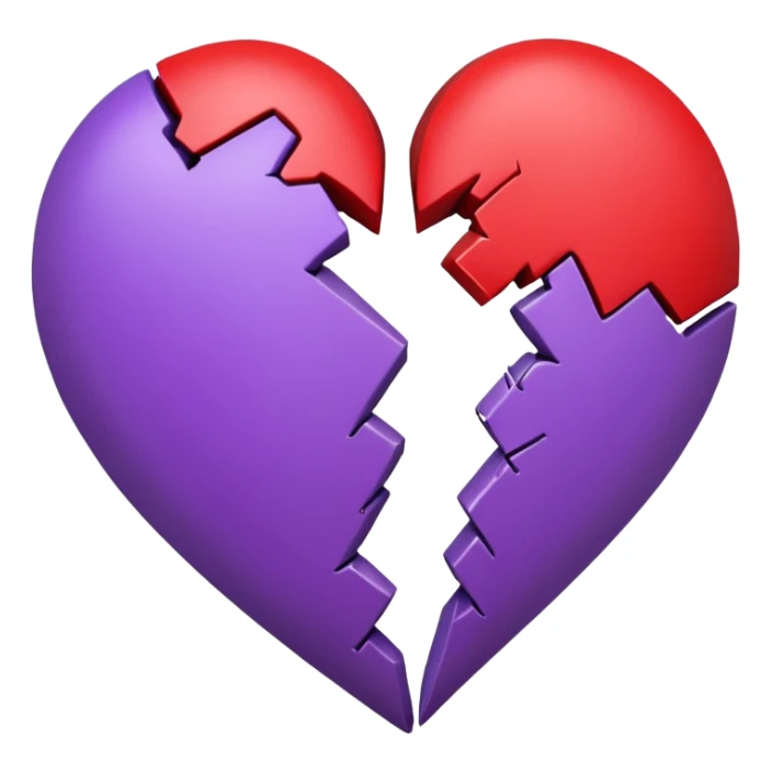 قلب که شکست عشقی خورده sticker