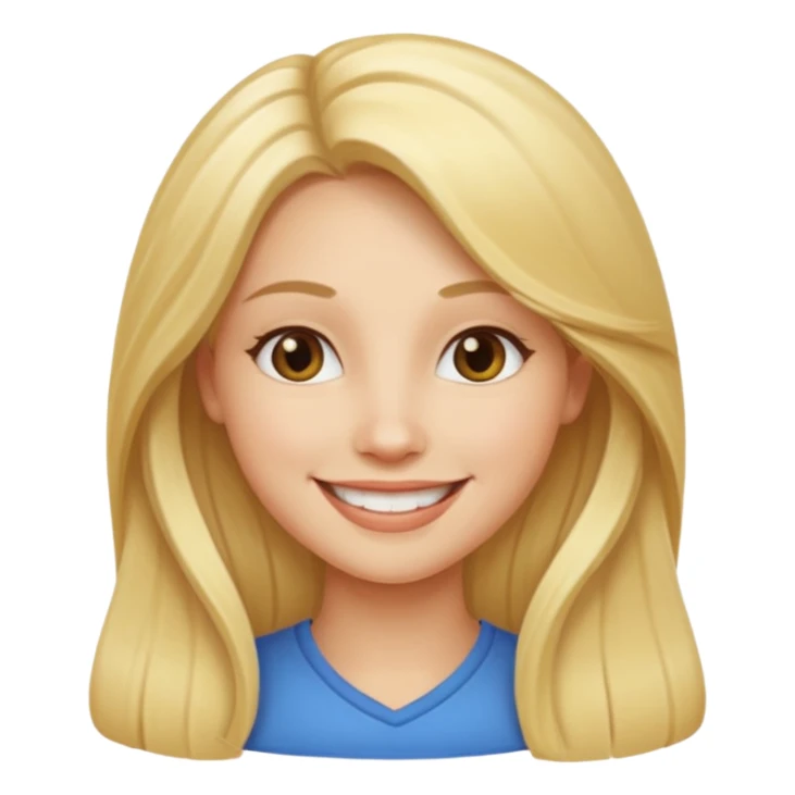 queen-in-game-of-throne, long blonde, smile sticker